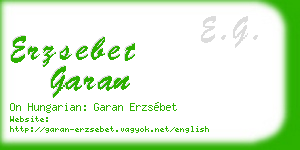 erzsebet garan business card